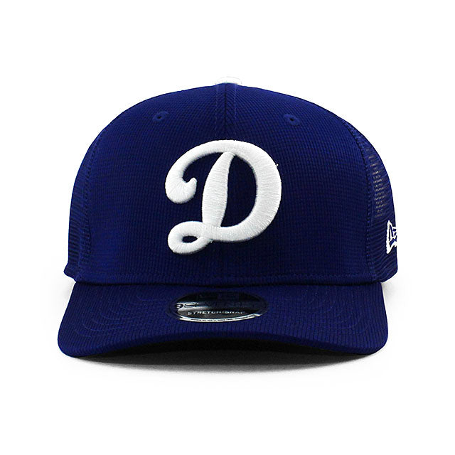 ニューエラ キャップ 9SEVENTY ロサンゼルス ドジャース 2025 MLB BATTING PRACTICE BP STRETCH MESH SNAPBACK CAP BLUE