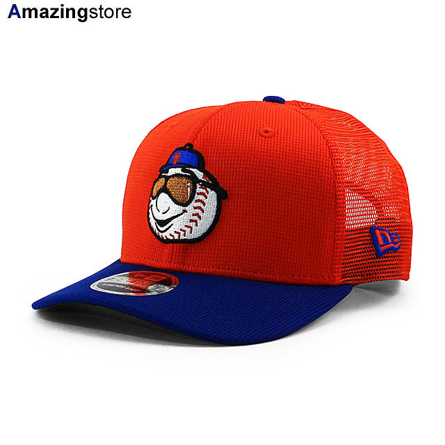 ニューエラ キャップ 9SEVENTY ニューヨーク メッツ 2025 MLB BATTING PRACTICE BP STRETCH MESH SNAPBACK CAP ORANGE