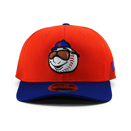 ニューエラ キャップ 9SEVENTY ニューヨーク メッツ 2025 MLB BATTING PRACTICE BP STRETCH MESH SNAPBACK CAP ORANGE