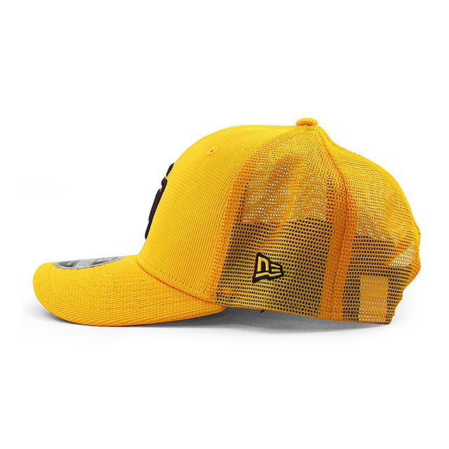 ニューエラ キャップ 9SEVENTY サンディエゴ パドレス 2025 MLB BATTING PRACTICE BP STRETCH MESH SNAPBACK CAP GOLD