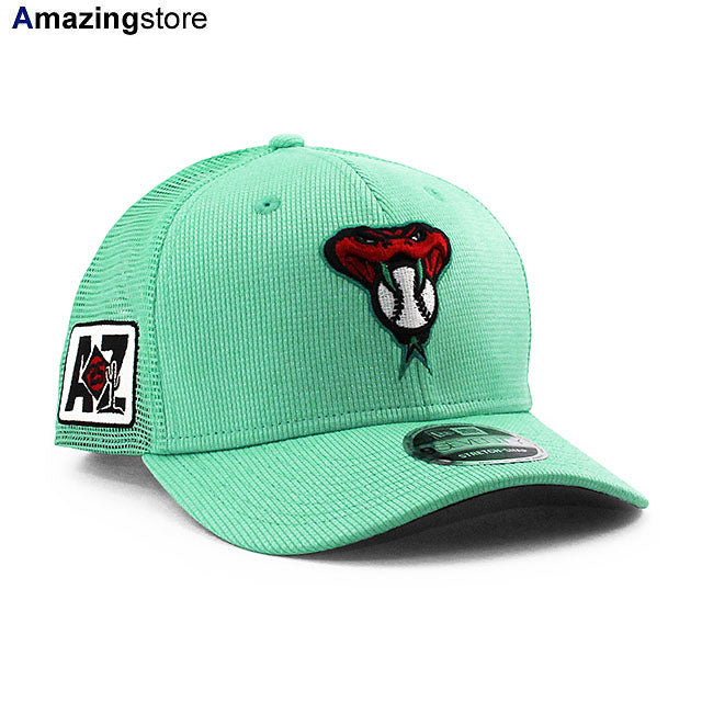 ニューエラ キャップ 9SEVENTY アリゾナ ダイヤモンドバックス 2025 MLB SPRING TRAINING BP STRETCH MESH SNAPBACK CAP MINT