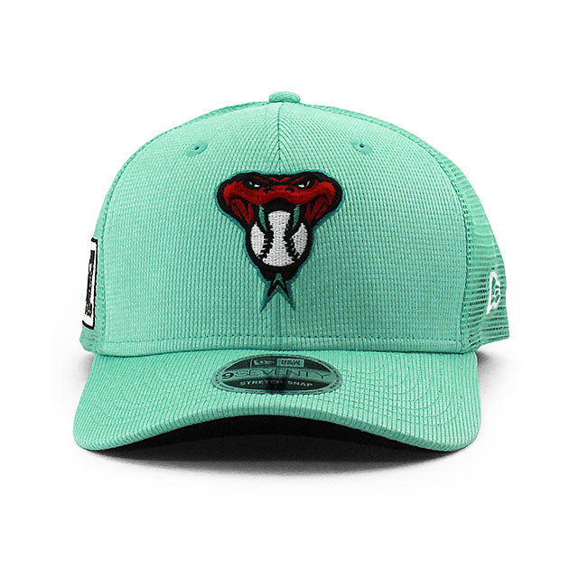 ニューエラ キャップ 9SEVENTY アリゾナ ダイヤモンドバックス 2025 MLB SPRING TRAINING BP STRETCH MESH SNAPBACK CAP MINT