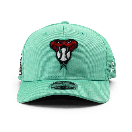 ニューエラ キャップ 9SEVENTY アリゾナ ダイヤモンドバックス 2025 MLB SPRING TRAINING BP STRETCH MESH SNAPBACK CAP MINT