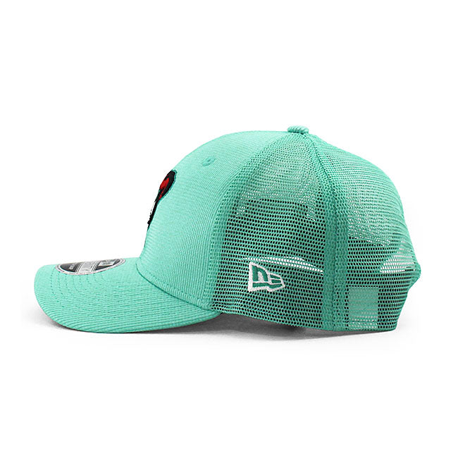 ニューエラ キャップ 9SEVENTY アリゾナ ダイヤモンドバックス 2025 MLB SPRING TRAINING BP STRETCH MESH SNAPBACK CAP MINT
