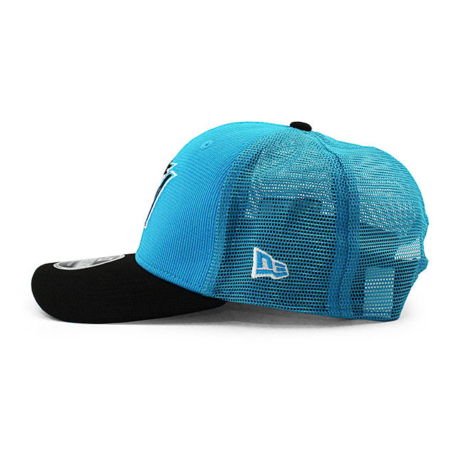 ニューエラ キャップ 9SEVENTY マイアミ マーリンズ 2025 MLB SPRING TRAINING BP STRETCH MESH SNAPBACK CAP BLUE