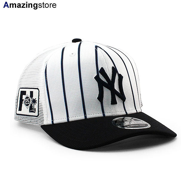 ニューエラ キャップ 9SEVENTY ニューヨーク ヤンキース 2025 MLB SPRING TRAINING BP STRETCH MESH SNAPBACK CAP WHITE