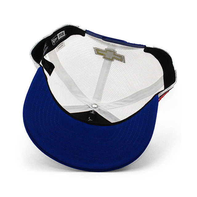 ニューエラ キャップ 9SEVENTY ナスカー チェイス エリオット KELLEY BLUE BOOK STRETCH MESH SNAPBACK CAP BLUE