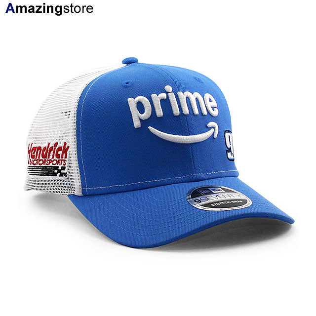 ニューエラ キャップ 9SEVENTY ナスカー チェイス エリオット AMAZON PRIME STRETCH MESH SNAPBACK CAP LT BLUE