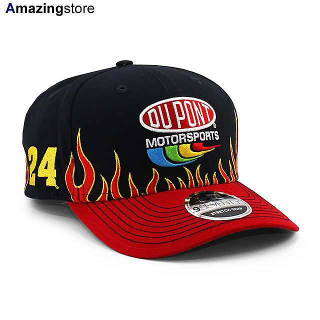 ニューエラ キャップ 9SEVENTY ナスカー ジェフ ゴードン JEFF GORDON DUPONT FLAMES STRETCH SNAPBACK CAP BLACK