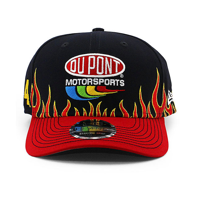 ニューエラ キャップ 9SEVENTY ナスカー ジェフ ゴードン JEFF GORDON DUPONT FLAMES STRETCH SNAPBACK CAP BLACK