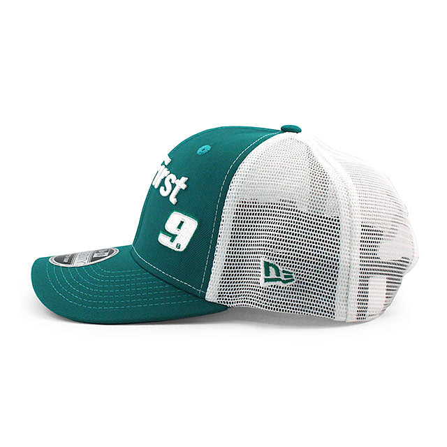 ニューエラ メッシュキャップ 9SEVENTY ナスカー チェイス エリオット UniFirst STRETCH MESH SNAPBACK CAP GREEN