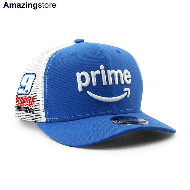 ニューエラ キャップ 9SEVENTY ナスカー チェイス エリオット AMAZON PRIME STRETCH MESH SNAPBACK CAP LT BLUE