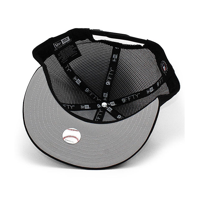 ニューエラ メッシュキャップ 9FIFTY ロサンゼルス ドジャース MLB TEAM BASIC MESH SNAPBACK CAP BLACK