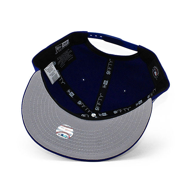 ニューエラ キャップ 9FIFTY ロサンゼルス ドジャース MLB 60TH GREY BOTTOM SNAPBACK CAP BLUE