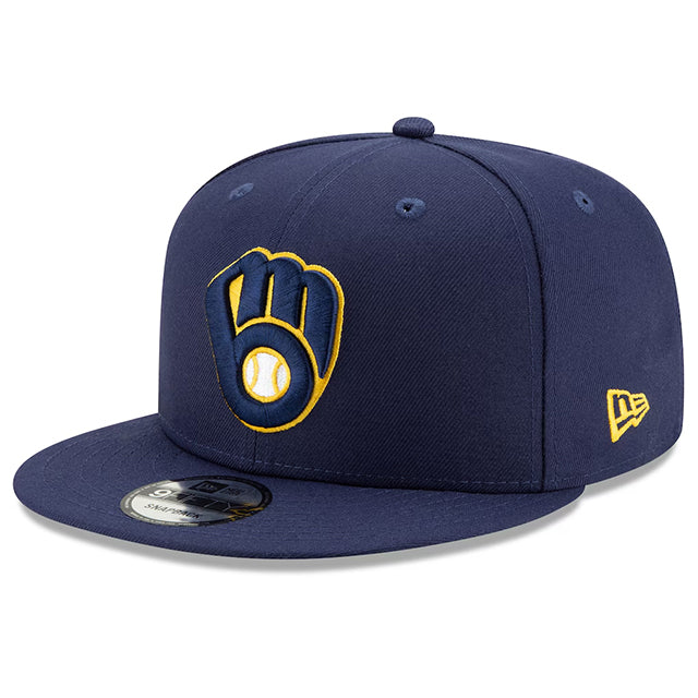 ニューエラ キャップ 9FIFTY スナップバック ミルウォーキー ブルワーズ MLB TEAM COLOR SNAPBACK NAVY