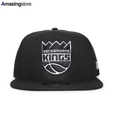 ニューエラ キャップ 9FIFTY スナップバック サクラメント キングス NBA TEAM BASIC SNAPBACK CAP BLACK WHITE NEW ERA SACRAMENTO KINGS