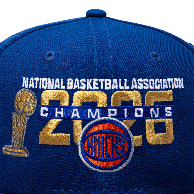 53年振りNBAファイナル優勝 海外取寄 ニューエラ キャップ 9FIFTY ニューヨーク ニックス 2026 NBA CHAMPIONS YEAR SNAPBACK CAP ROYAL BLUE