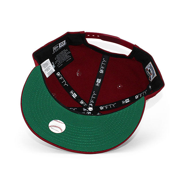 ニューエラ キャップ 9FIFTY ロサンゼルス ドジャース MLB 40TH KELLY BOTTOM SNAPBACK CAP MAROON