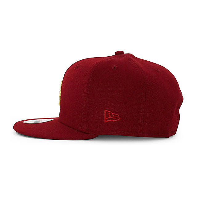 ニューエラ キャップ 9FIFTY ロサンゼルス ドジャース MLB 40TH KELLY BOTTOM SNAPBACK CAP MAROON