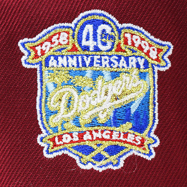 ニューエラ キャップ 9FIFTY ロサンゼルス ドジャース MLB 40TH KELLY BOTTOM SNAPBACK CAP MAROON