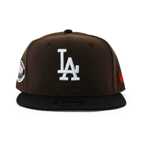 ニューエラ キャップ 9FIFTY ロサンゼルス ドジャース MLB 50TH ANNIVERSARY PINK BOTTOM SNAPBACK CAP BROWN
