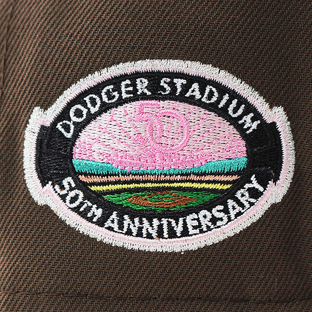 ニューエラ キャップ 9FIFTY ロサンゼルス ドジャース MLB 50TH ANNIVERSARY PINK BOTTOM SNAPBACK CAP BROWN