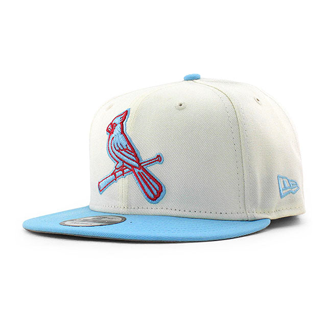 ニューエラ キャップ 9FIFTY スナップバック セントルイス カージナルス MLB 2T TEAM BASIC SNAPBACK CAP CHROME WHITE LIGHT BLUE NEW ERA ST.LOUIS CARDINALS