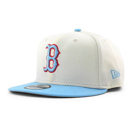 ニューエラ キャップ 9FIFTY ボストン レッドソックス MLB 2T TEAM BASIC SNAPBACK CAP CHROME WHITE LIGHT BLUE NEW ERA BOSTON REDSOX