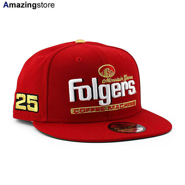 ニューエラ キャップ 9FIFTY ナスカー ティム リッチモンド FOLGERS SNAPBACK CAP RED