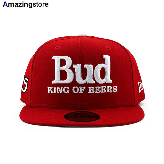 ニューエラ キャップ 9FIFTY ナスカー BUDWEISER SNAPBACK SNAPBACK CAP RED