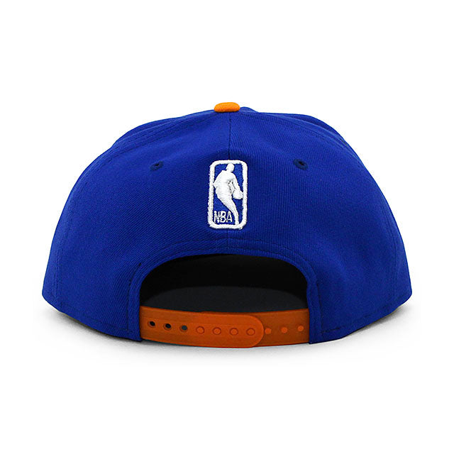 ニューエラ キャップ 9FIFTY ニューヨーク ニックス NBA TEAM BASIC SNAPBACK CAP BLUE ORANGE