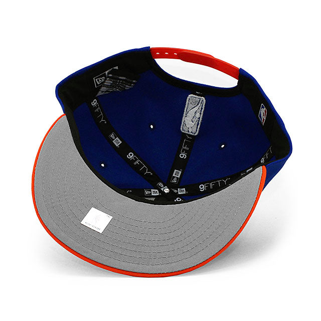 ニューエラ キャップ 9FIFTY ニューヨーク ニックス NBA TEAM BASIC SNAPBACK CAP BLUE ORANGE