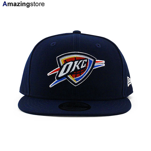 ニューエラ キャップ 9FIFTY オクラホマシティ サンダー NBA TEAM BASIC SNAPBACK CAP NAVY