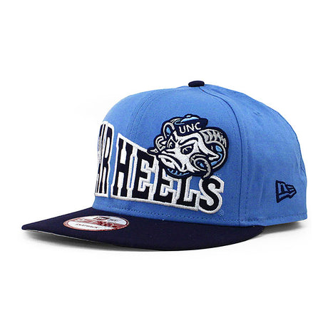 ニューエラ 9FIFTY ノースカロライナ ターヒールズ NCAA STOKED SNAPBACK CAP LT BLUE-NAVY