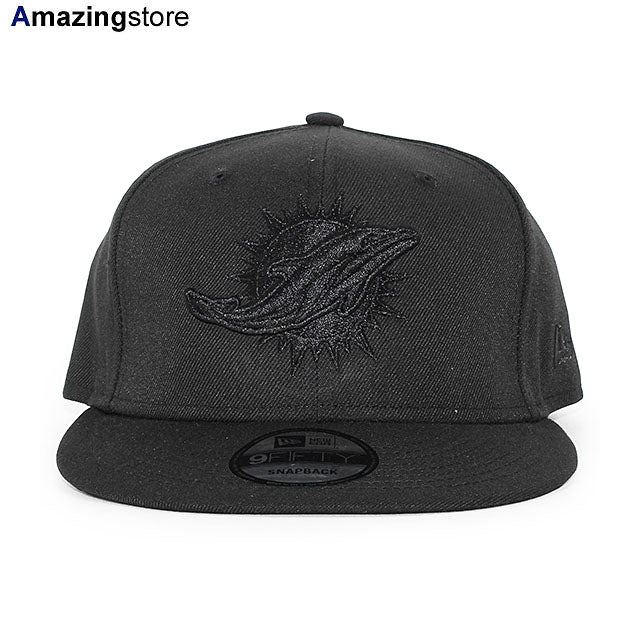 ニューエラ キャップ 9FIFTY マイアミ ドルフィンズ NFL TEAM BASIC SNAPBACK CAP BLACKOUT