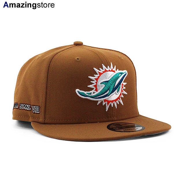 ニューエラ キャップ 9FIFTY マイアミ ドルフィンズ NFL SUPER BOWL VIII SNAPBACK CAP TAN