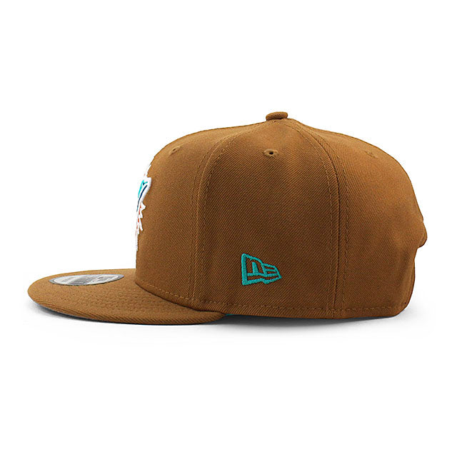 ニューエラ キャップ 9FIFTY マイアミ ドルフィンズ NFL SUPER BOWL VIII SNAPBACK CAP TAN
