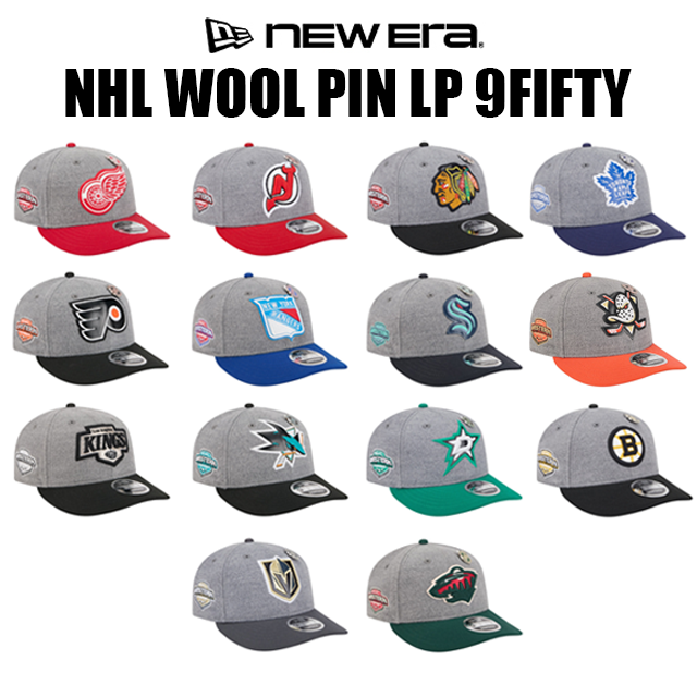 海外取寄 ニューエラ キャップ LP 9FIFTY NHL WOOL PINS LOW PROFILE SNAPBACK CAP NEW ERA スナップバックキャップ
