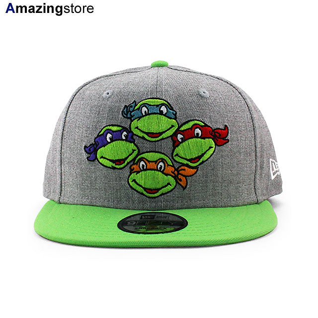 ニューエラ キャップ 9FIFTY ティーンエイジ ミュータント ニンジャ タートルズ FACES SNAPBACK CAP H GREY