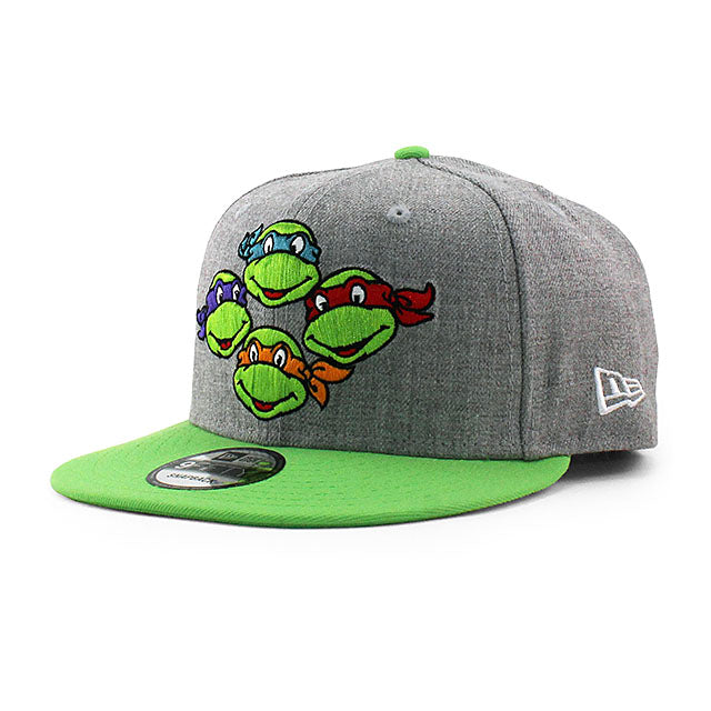 ニューエラ キャップ 9FIFTY ティーンエイジ ミュータント ニンジャ タートルズ FACES SNAPBACK CAP H GREY