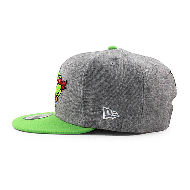 ニューエラ キャップ 9FIFTY ティーンエイジ ミュータント ニンジャ タートルズ FACES SNAPBACK CAP H GREY