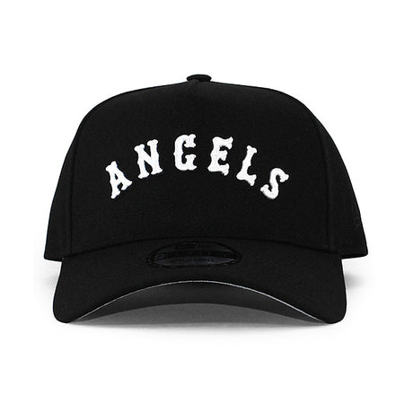 EU AU限定 ニューエラ キャップ 9FORTY ロサンゼルス エンゼルス MLB A-FRAME SNAPBACK CAP BLACK NEW ERA LOS ANGELES ANGELS