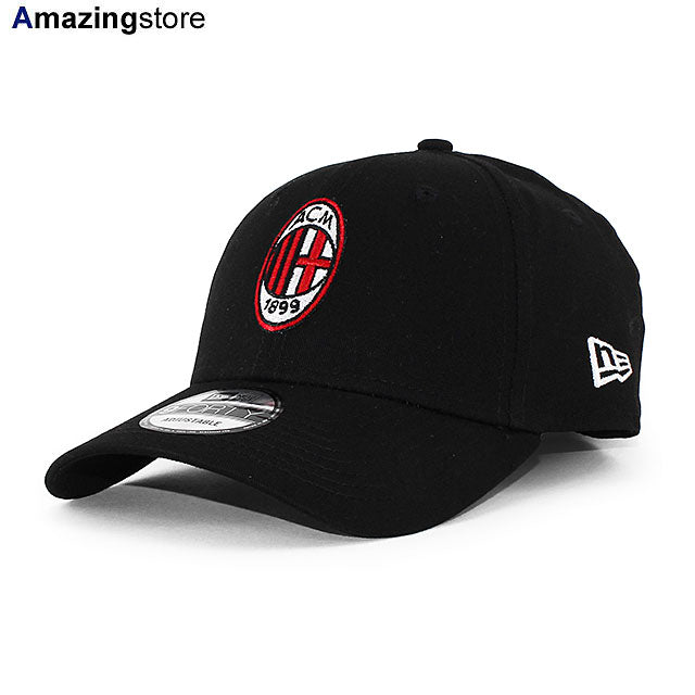 EU限定 ニューエラ キャップ 9FORTY ACミラン SERIA A CORE STRAPBACK CAP BLACK NEW ERA AC MILAN