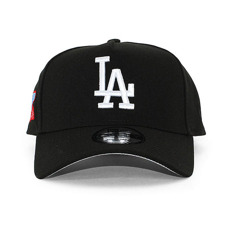 ニューエラ キャップ 9FORTY ロサンゼルス ドジャース MLB 1981 WORLD SERIES GREY BOTTOM A-FRAME SNAPBACK CAP BLACK