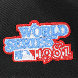 ニューエラ キャップ 9FORTY ロサンゼルス ドジャース MLB 1981 WORLD SERIES GREY BOTTOM A-FRAME SNAPBACK CAP BLACK