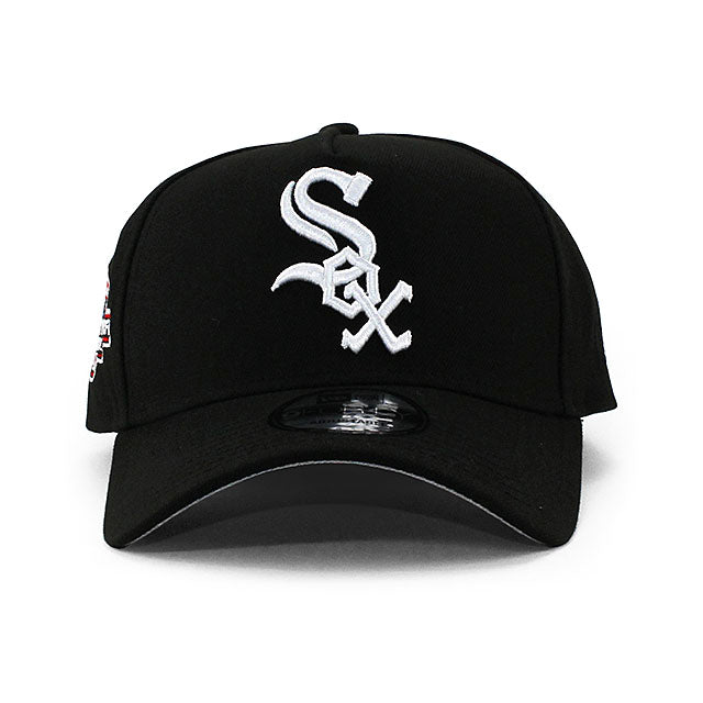 EU限定 ニューエラ キャップ 9FORTY シカゴ ホワイトソックス MLB 2003 ALL STAR GAME GREY BOTTOM A-FRAME SNAPBACK CAP BLACK