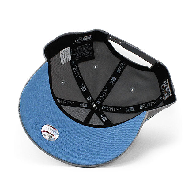 ニューエラ キャップ 9FORTY トロント ブルージェイズ MLB 30TH SEASON LIGHT BLUE BOTTOM A-FRAME SNAPBACK CAP GREY