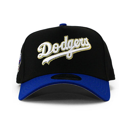 ニューエラ キャップ 9FORTY ロサンゼルス ドジャース MLB 40TH ANNIVERSARY GREY BOTTOM A-FRAME SNAPBACK CAP BLACK