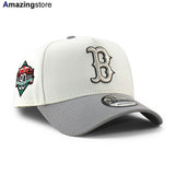 ニューエラ キャップ 9FORTY ボストン レッドソックス MLB 90TH ANNIVERSARY GREY BOTTOM A-FRAME SNAPBACK CAP CREAM
