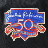 ニューエラ キャップ 9FORTY ブルックリン ドジャース MLB JACKIE ROBINSON 50 ANNIVERSARY KELLY GREEN BOTTOM A-FRAME SNAPBACK CAP BLACK